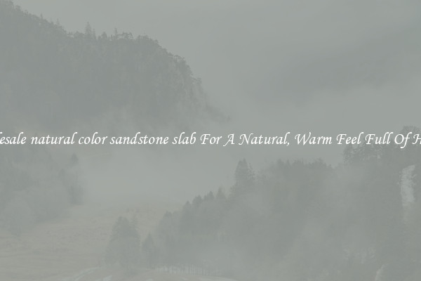 Wholesale natural color sandstone slab For A Natural, Warm Feel Full Of History