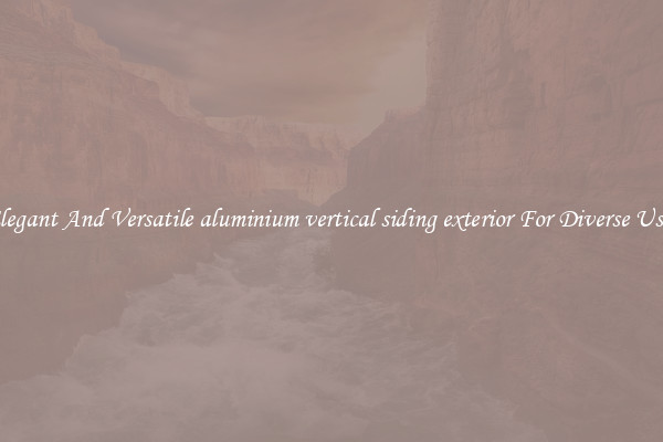 Elegant And Versatile aluminium vertical siding exterior For Diverse Uses