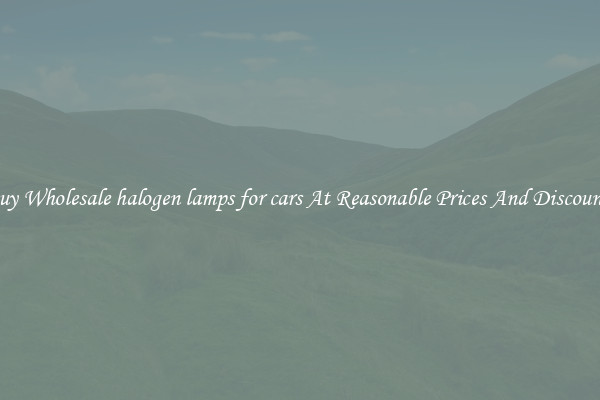Buy Wholesale halogen lamps for cars At Reasonable Prices And Discounts