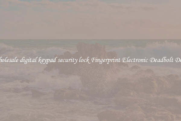 Wholesale digital keypad security lock Fingerprint Electronic Deadbolt Door 