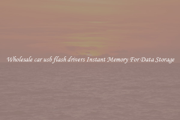 Wholesale car usb flash drivers Instant Memory For Data Storage
