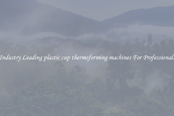 Industry Leading plastic cup thermoforming machines For Professionals