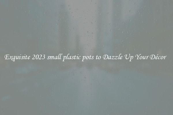 Exquisite 2023 small plastic pots to Dazzle Up Your Décor  