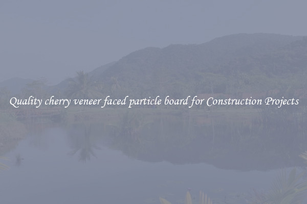 Quality cherry veneer faced particle board for Construction Projects