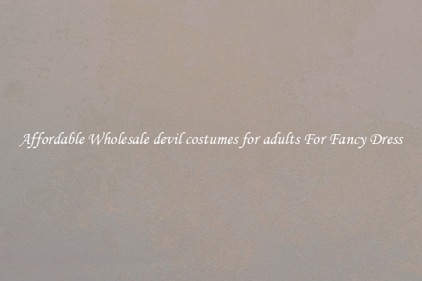 Affordable Wholesale devil costumes for adults For Fancy Dress