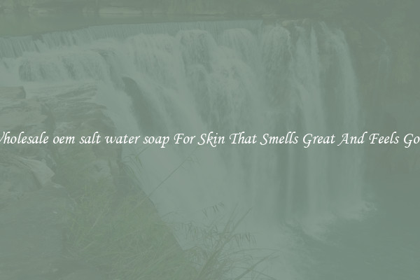 Wholesale oem salt water soap For Skin That Smells Great And Feels Good