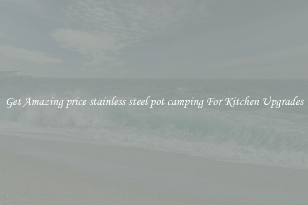 Get Amazing price stainless steel pot camping For Kitchen Upgrades