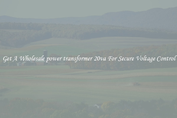 Get A Wholesale power transformer 20va For Secure Voltage Control