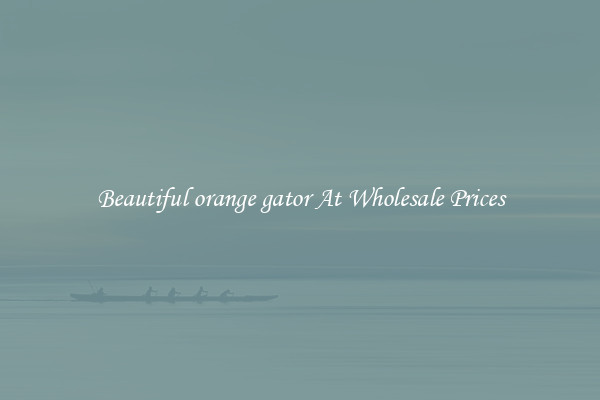 Beautiful orange gator At Wholesale Prices